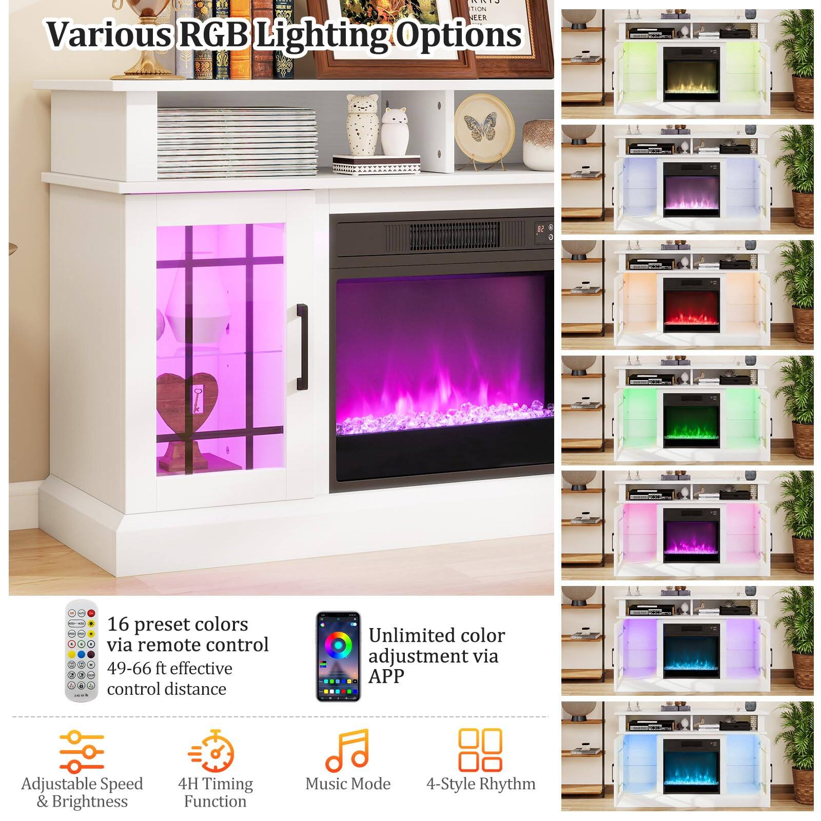 Eoina SEER - Various RGB Lighting Options

- 16 preset colors via remote control
- 49-66 ft effective control distance
- Unlimited color adjustment via APP
- Adjustable Speed & Brightness
- 4H Timing Function
- Music Mode
- 4-Style Rhythm