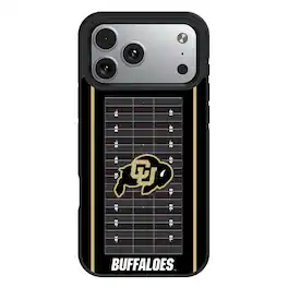 Keyscaper - NCAA - Colorado Buffaloes Personalized Bump Case with 8.2ft Drop Protection - 15 Pro - Black
