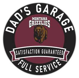 Fan Creations - Montana Grizzlies 16" x 16" Dad's Garage Wood Sign - Multicolor