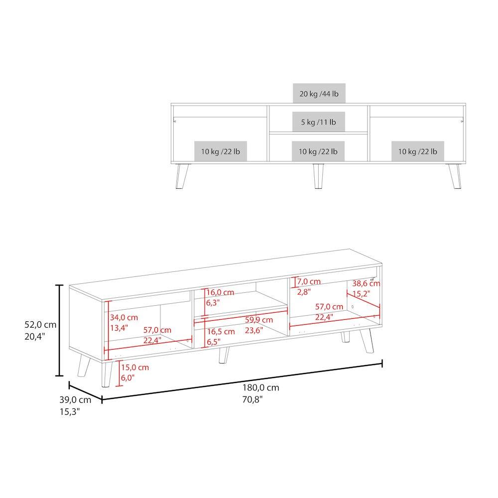20 kg / 44 lb  
5 kg / 11 lb  
10 kg / 22 lb  
10 kg / 22 lb  

52.0 cm / 20.4"  
34.0 cm / 13.4"  
57.0 cm / 22.4"  
16.0 cm / 6.3"  
16.5 cm / 6.5"  
59.9 cm / 23.6"  
7.0 cm / 2.8"  
57.0 cm / 22.4"  
38.6 cm / 15.2"  
39.0 cm / 15.3"  
15.0 cm / 6.0"  
180.0 cm / 70.8"