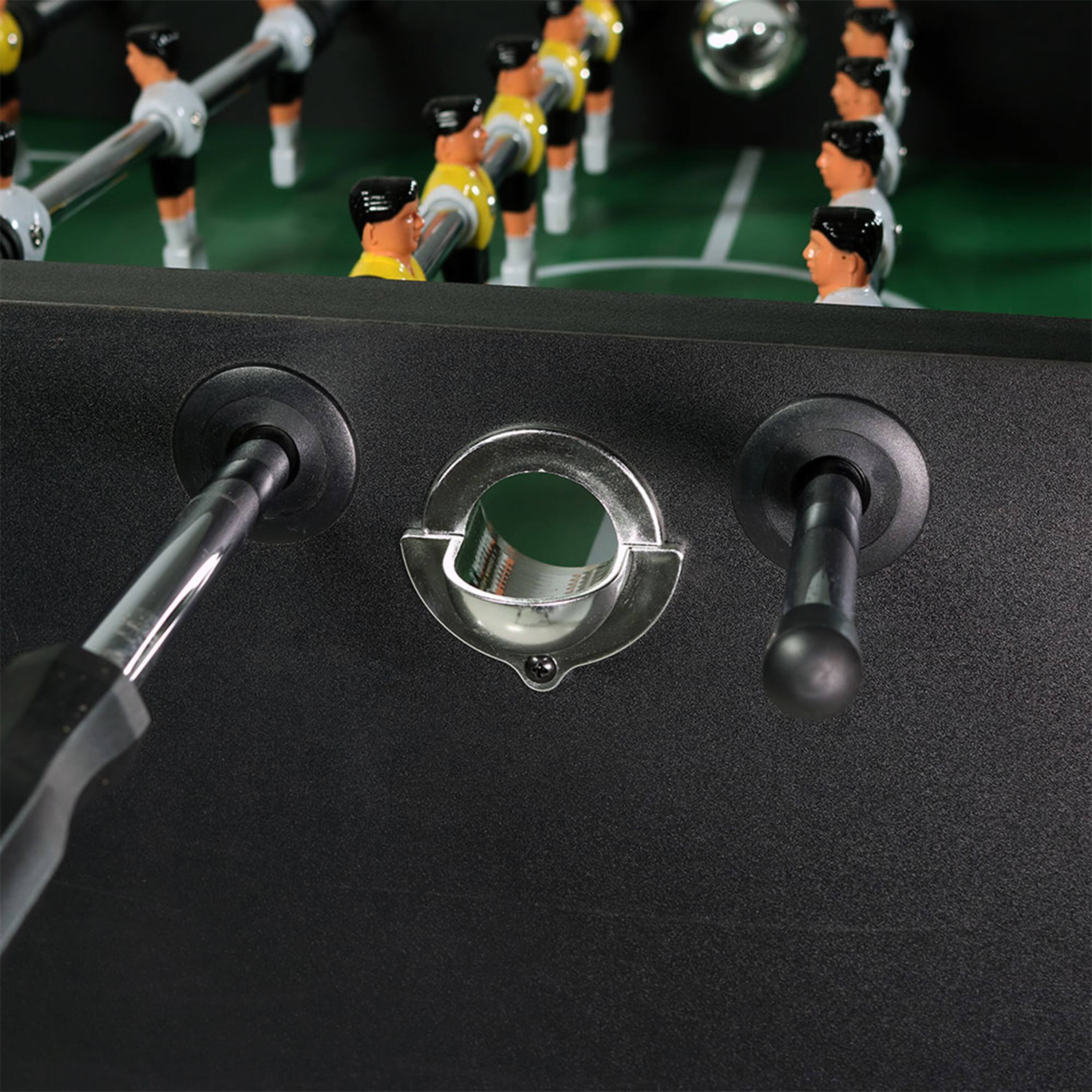 Alt View 8. Sunnydaze - 55 in Foosball Game Table with Drink Holders - Black.