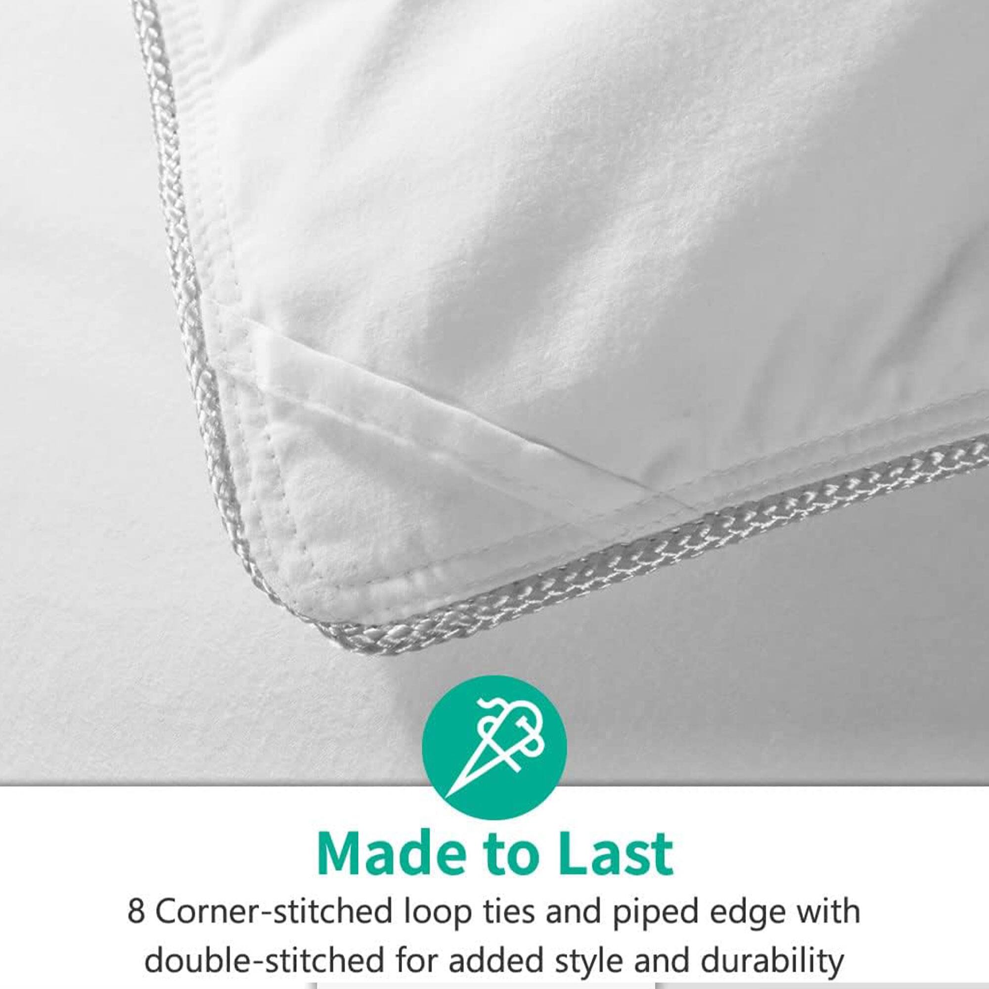 Made to Last  
8 Corner-stitched loop ties and piped edge with double-stitched for added style and durability