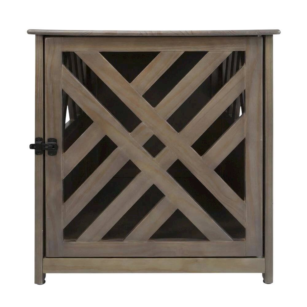 Angle. FurniFact - Wooden End Table with Sturdy Construction and Classic Design - Gray.