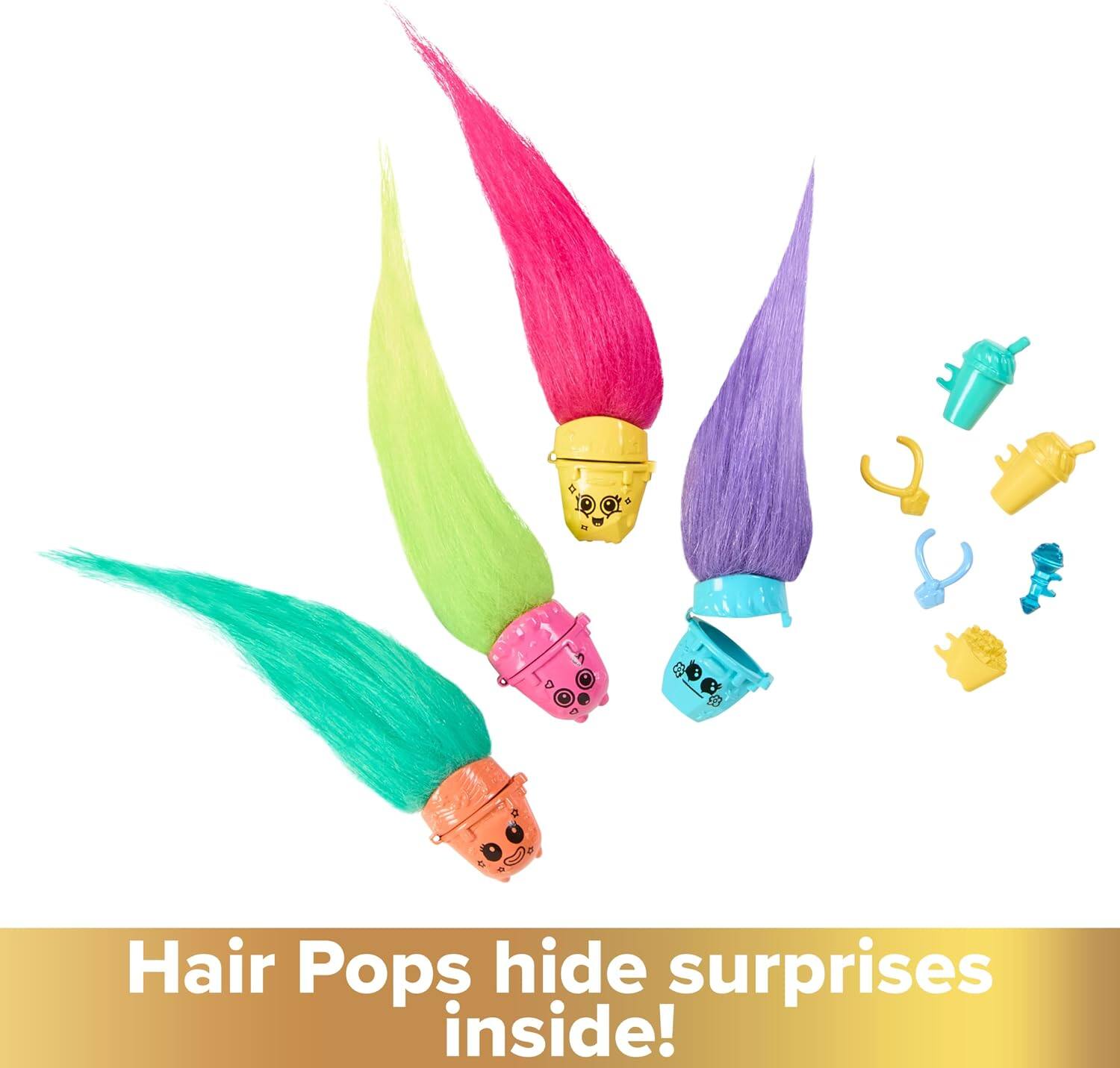 Hair Pops hide surprises inside!