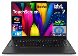 Lenovo - ThinkPad Laptop 16.0 WUXGA Display (Intel Ultra 7 155U, 64GB DDR5, 512GB PCIe SSD, Intel Graphics, Win 11 Pro) - Black