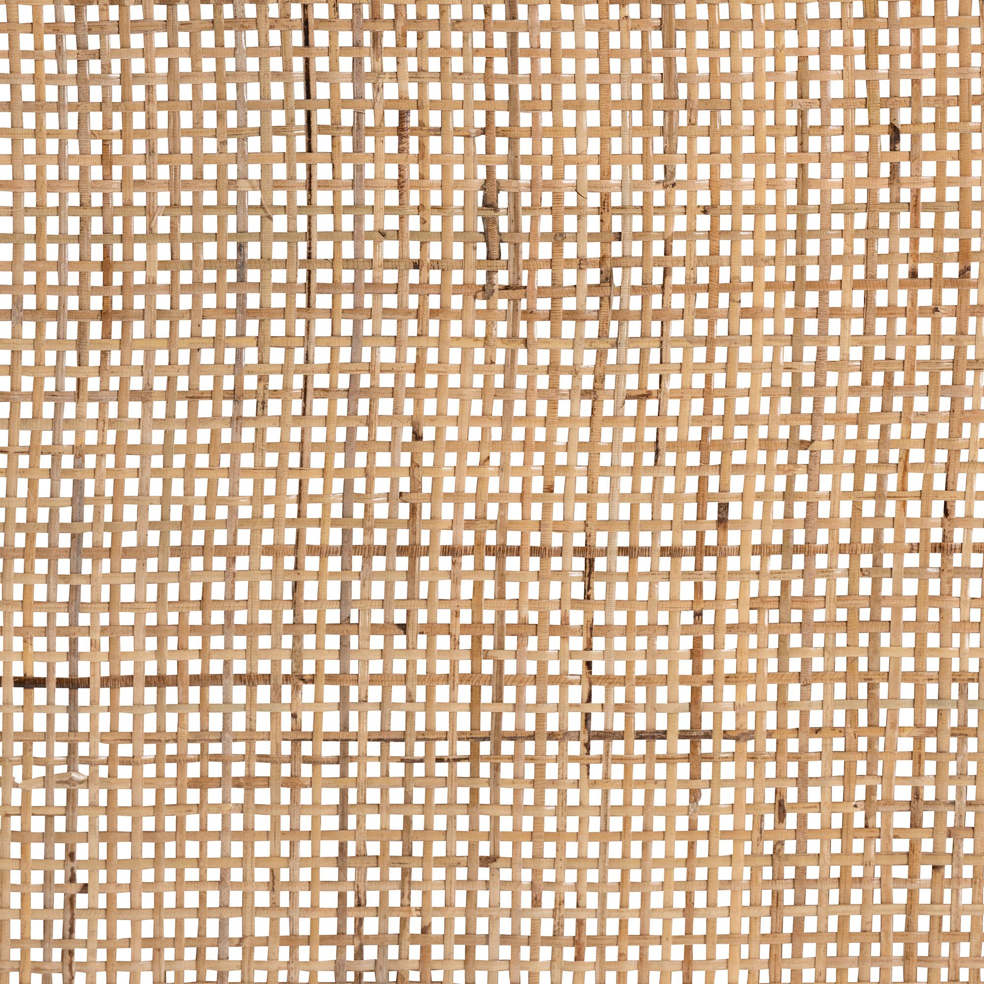 Alt View 4. bali & pari - Bella Modern Bohemian Mahogany Wood and Natural Rattan 1-Drawer Nightstand - Mahogany Wood/Plywood(Drawer)/Natural Rattan.