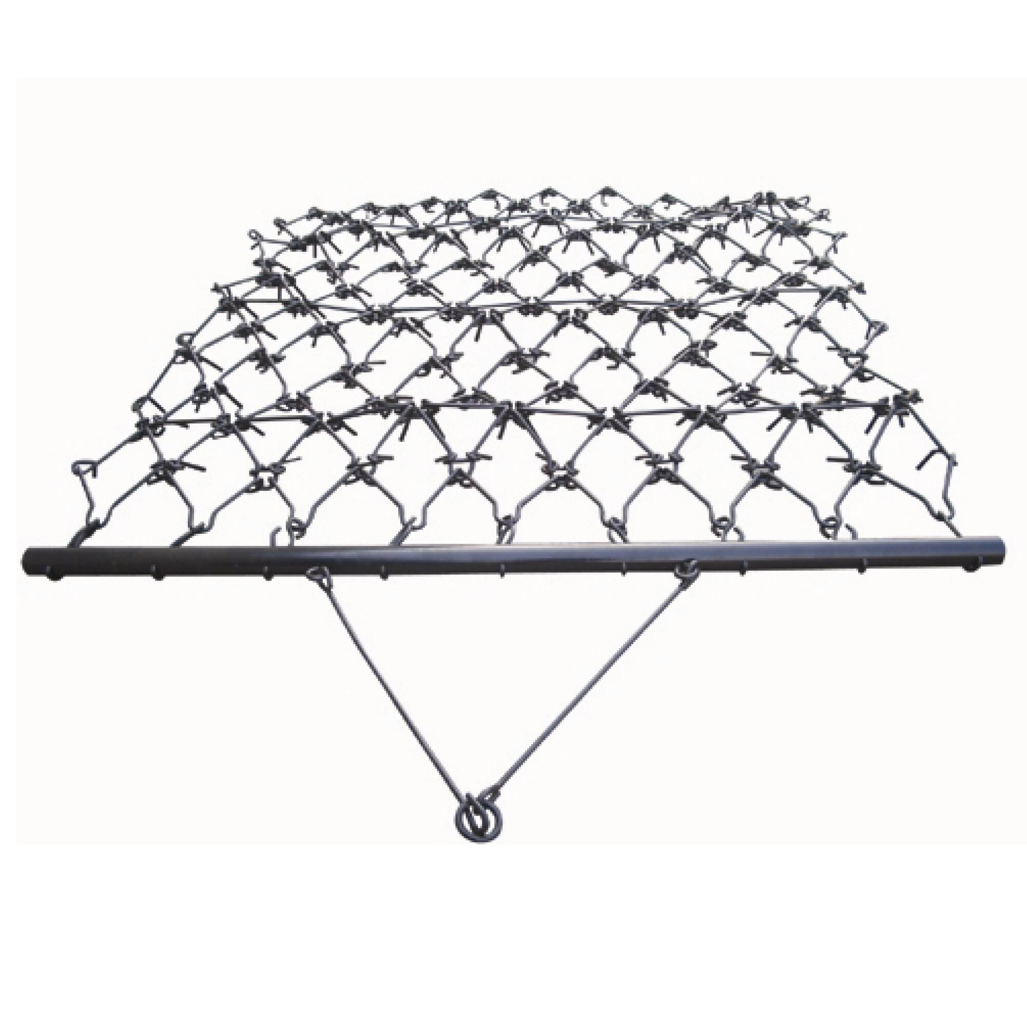 Front. Field Tuff - Field Tuff 4x4 Foot Steel Durable Chain Rake Field Leveling ATV Drag Harrow - Black.