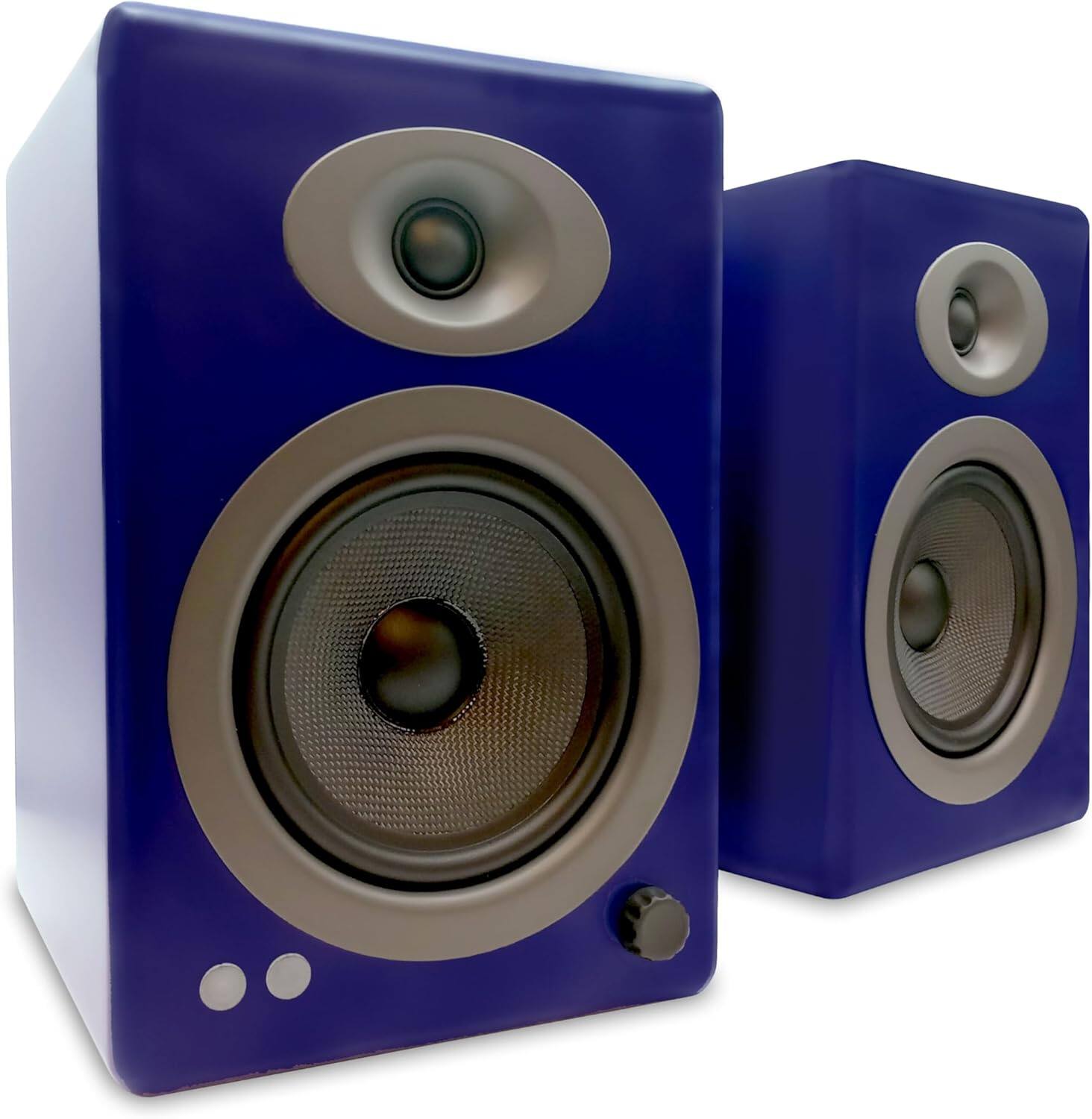 Alt View 1. Audioengine - A5+ Home Music System w/ Bluetooth aptX-HD - Blue.