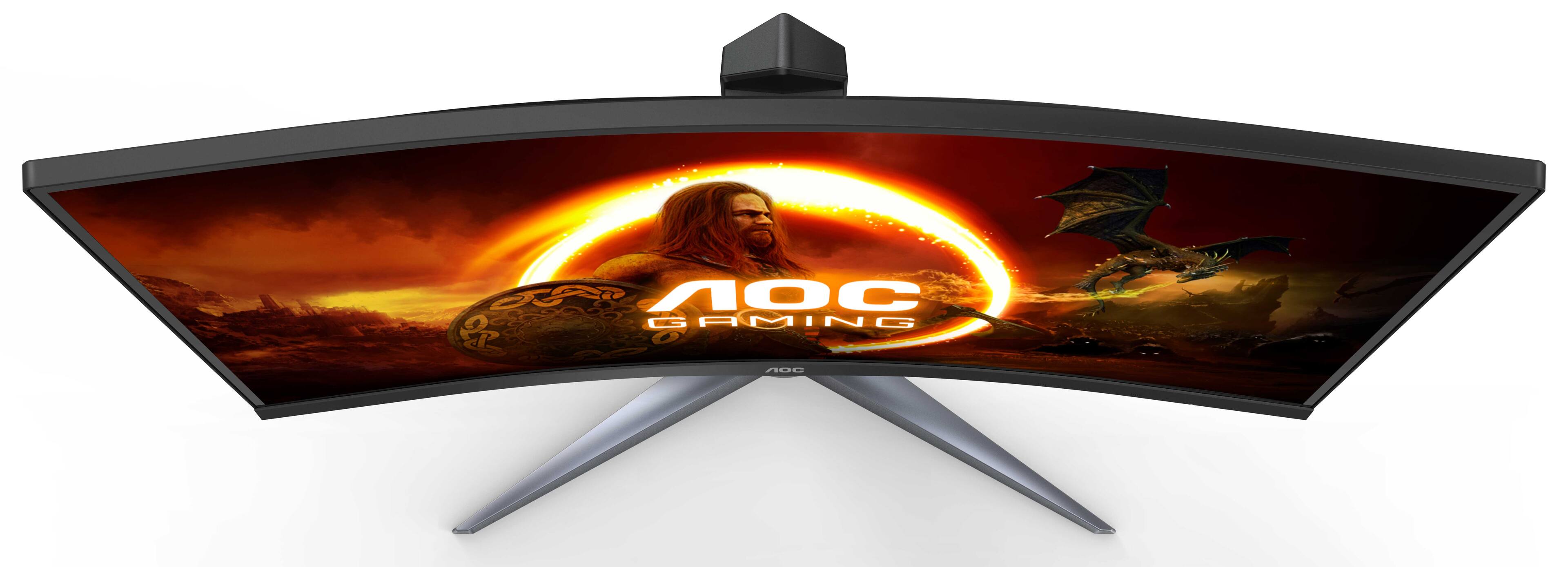 Alt View Zoom 14. AOC - G2 Series C27G2 27" LED Curved FHD FreeSync Premium Monitor (DisplayPort, HDMI, VGA) - Black/Red.