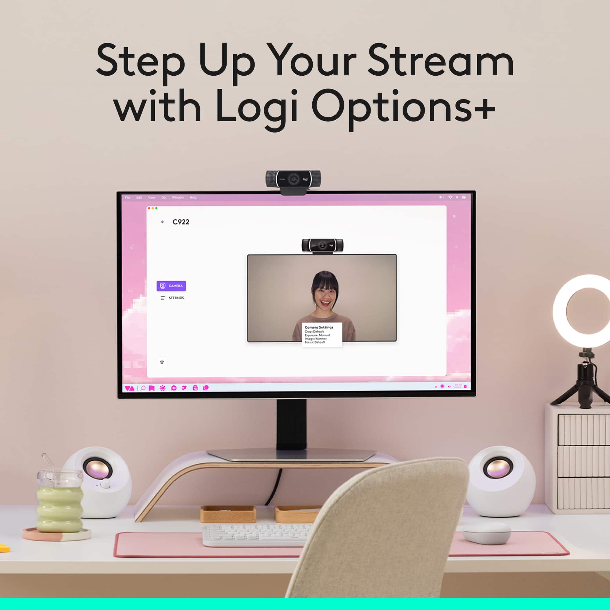 Step Up Your Stream with Logi Options+ - C922 - Saog - - - - - - - - - - -