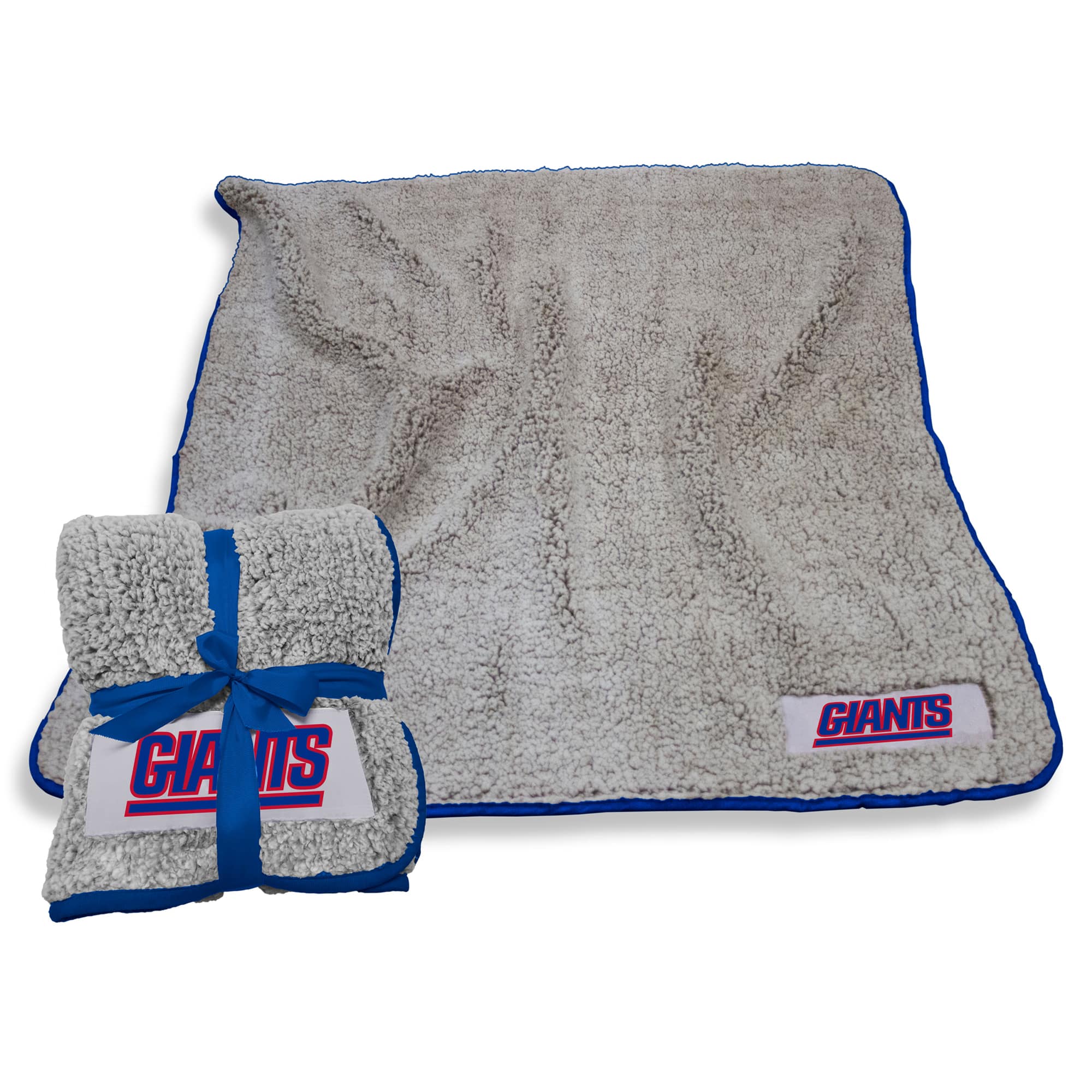 Logo Brands - New York Giants 50" x 60" Frosty Fleece Team Blanket - Multicolor