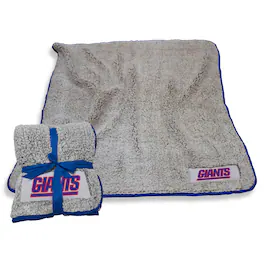 Logo Brands - New York Giants 50" x 60" Frosty Fleece Team Blanket - Multicolor