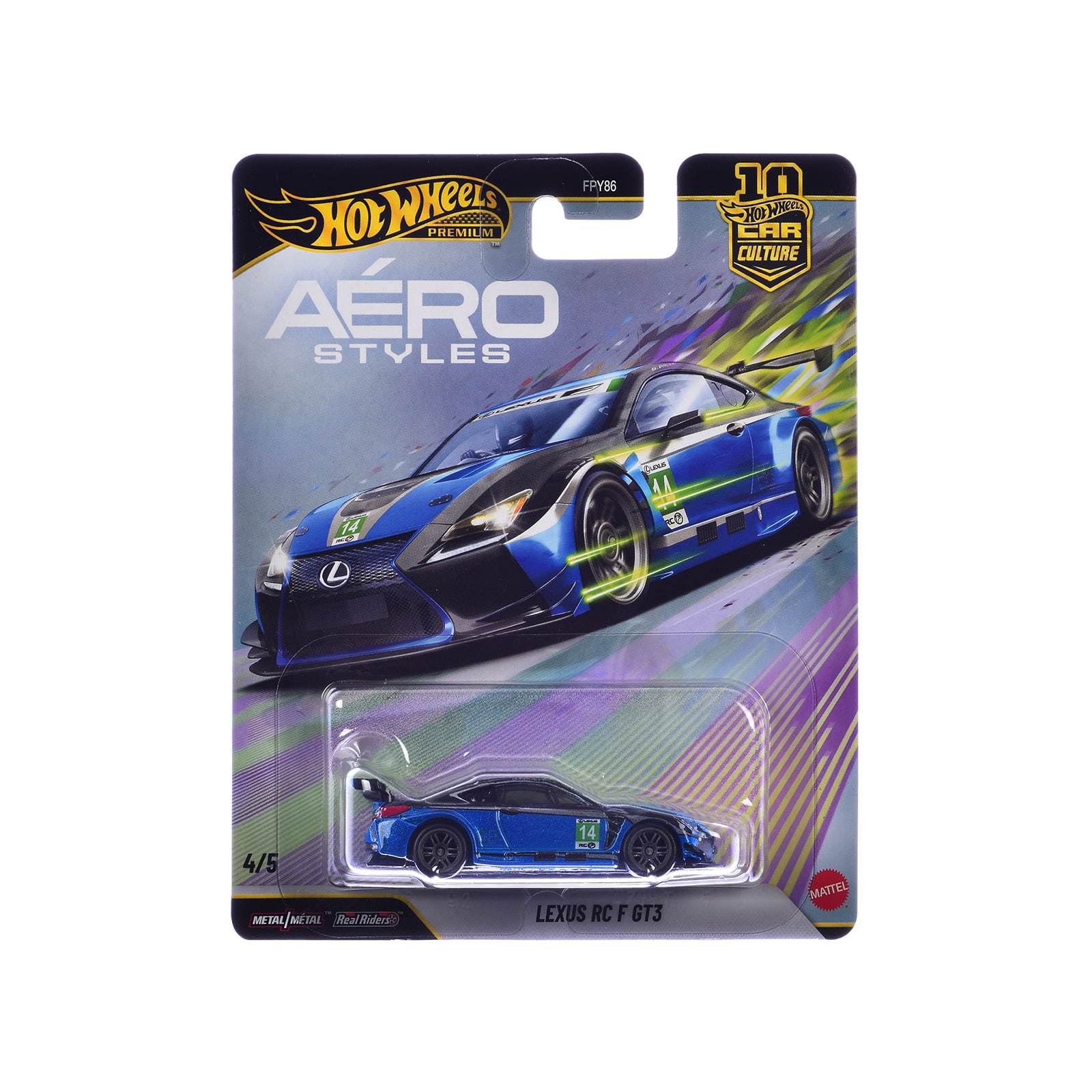 "Lexus RC F GT3 #14 Blue Metallic ""Aero Styles"" Series Diecast Model Car by Hot Wheels" price history on PriceWatchPro