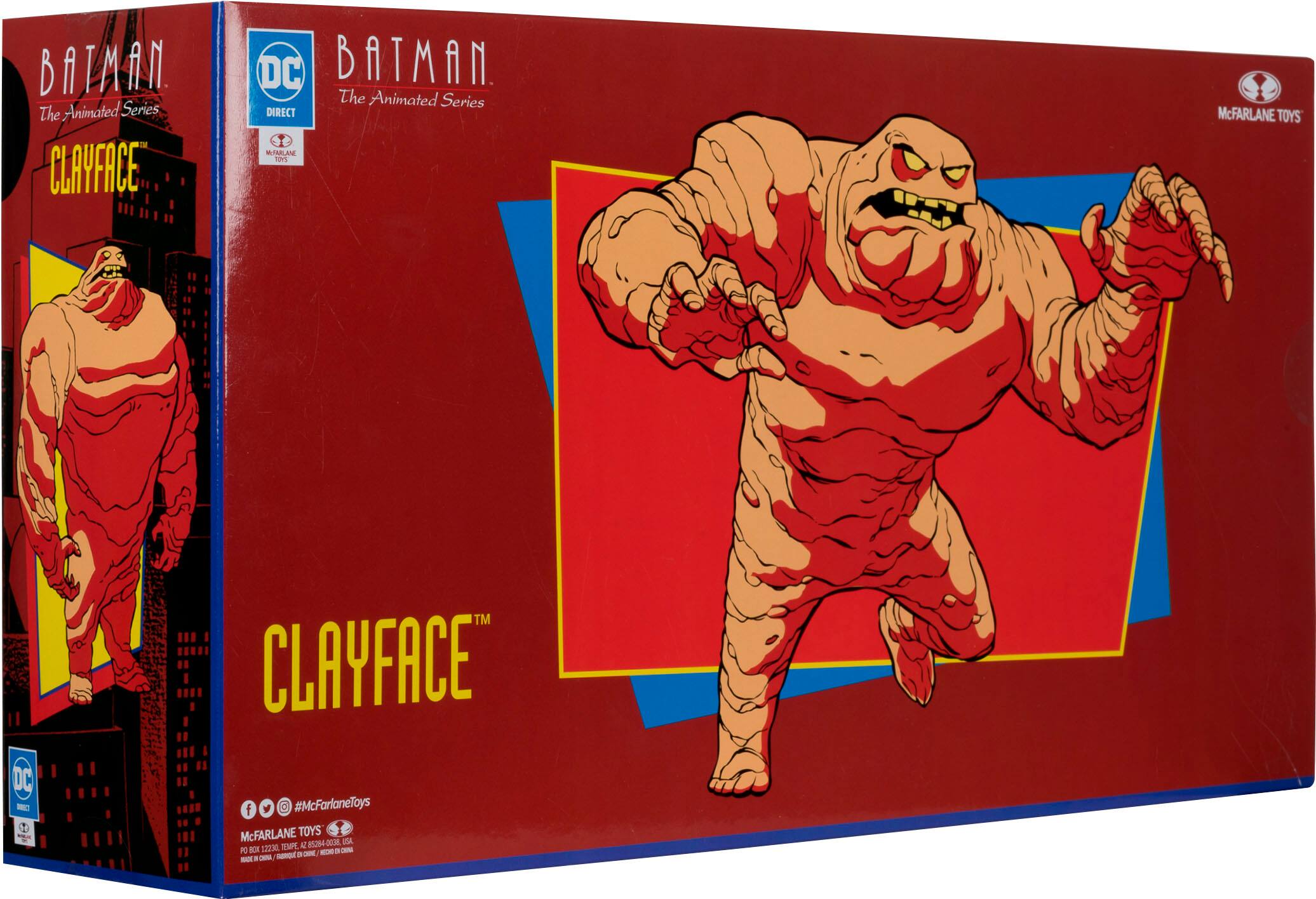 BATMAN: THE ANIMATED SERIES CLAYFACE DC BATMAN. THE ANIMATED SERIES DIRECT SMLAN EM McFARLANE TOYS DC - TM CLAYFACE #McFarlaneToys McFARLANE TOYS 29-20U JA 1.2230 SML A P JA O - . - - a - - A