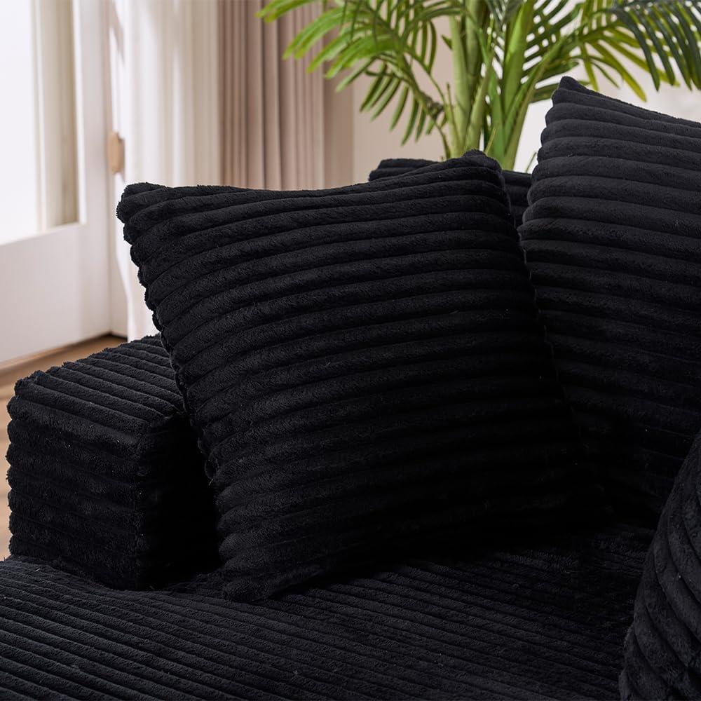 Alt View 3. Trinkets Crazed - Oversized Chaise Lounge Chair Indoor, Modern Functional Sofa Bed, Reading Chair for Living Room - black.