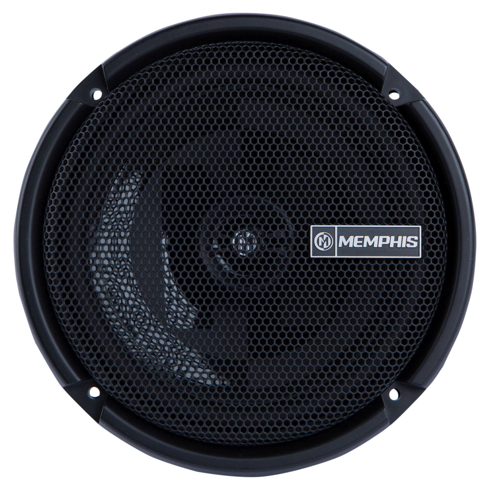 Alt View 1. Memphis Car Audio - Memphis Audio PRXS60  Power Reference Series 6.5" 2-Ohm Oversized Shallow 2-Way Speakers With Swivel Tweeters - Black/Gray.