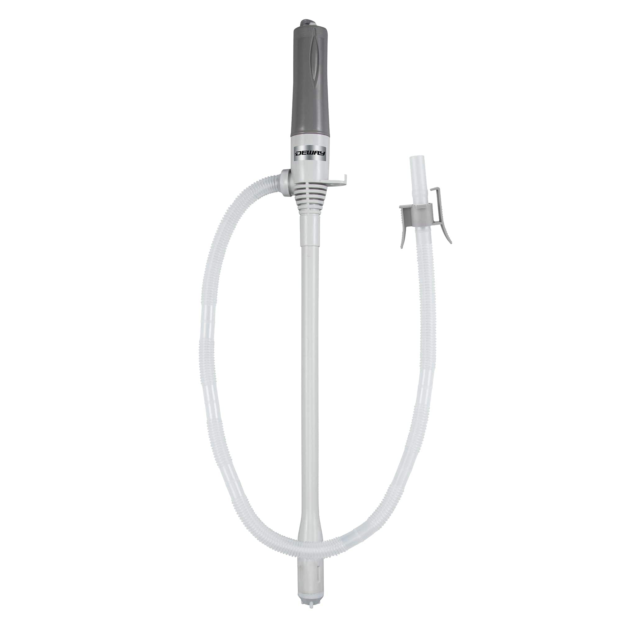 Deway - Automatic Fuel Transfer Pump, 3X More Powerful, D Battery Powered, 2.3 Gal/Minute - Gray