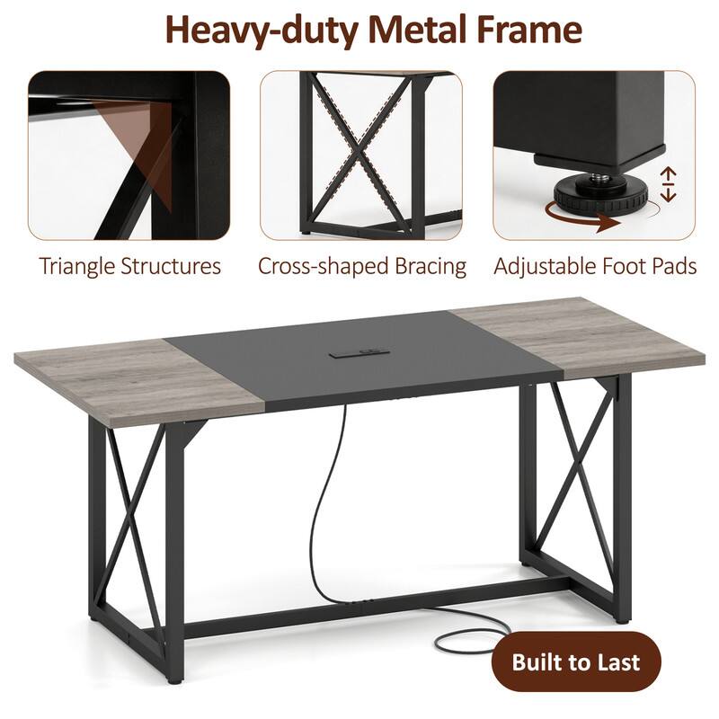 Heavy-duty Metal Frame XI Triangle Structures Cross-shaped Bracing Adjustable Foot Pads Built to Last