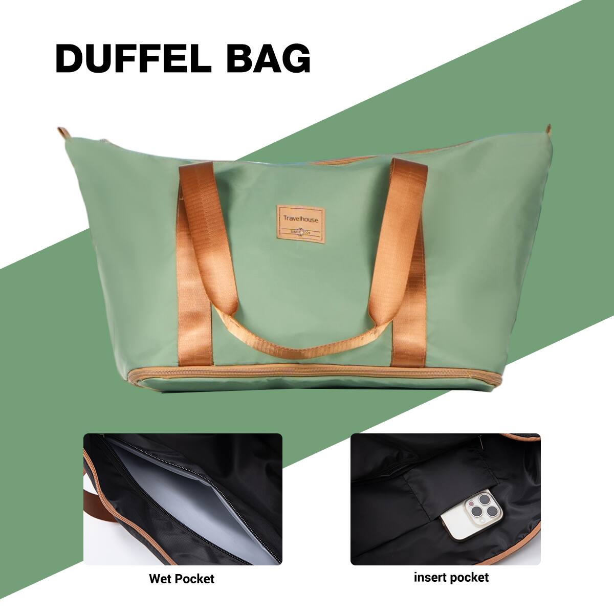 DUFFEL BAG

Travelhouse VL SICS XXX

Wet Pocket

insert pocket