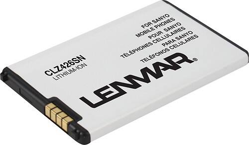 Angle Standard. Lenmar - Lithium-Ion Battery for Sanyo Zio and Kyocera Zio Mobile Phones.