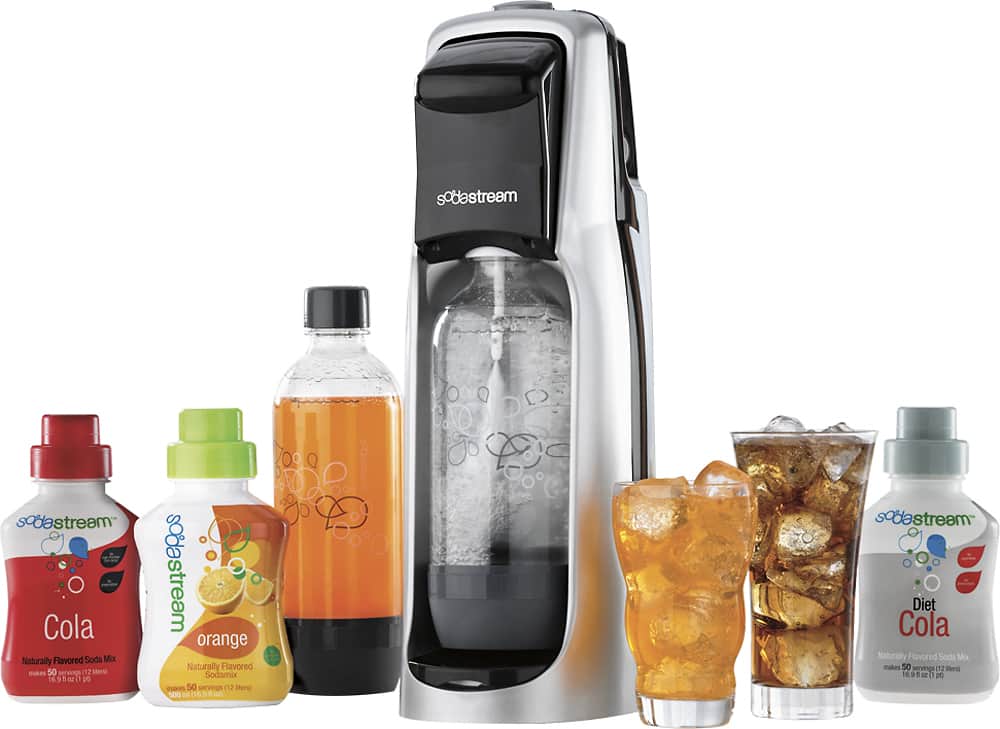 Alt View 12. SodaStream - Jet Soda Maker Starter Kit - Black/Silver.