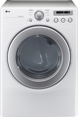  LG - 7.1 Cu. Ft. 7-Cycle Extra-Large Capacity Gas Dryer - White