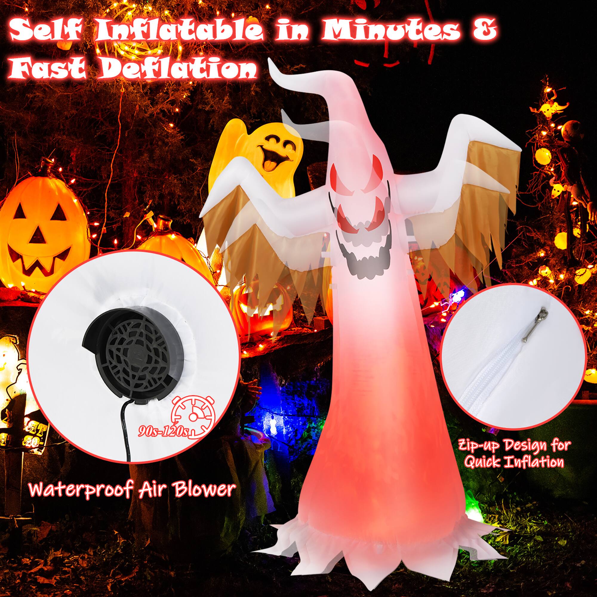 Self Inflatable in Minutes & Fast Deflation

90s-120s Waterproof Air Blower

Zip-up Design for Quick Inflation