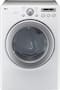 LG - 7.1 Cu. Ft. 7-Cycle Extra-Large Capacity Electric Dryer - White-Front_Standard