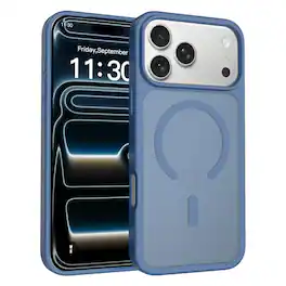UUCOVER - Magnetic Case for Apple iPhone 17 Pro Max, Compatible with MagSafe, Drop-proof Shockproof Slim Translucent Matte Cover - Blue
