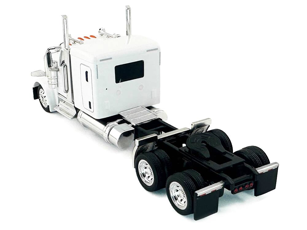 Alt View 2. HO Logistics Replicas - Peterbilt 589 Truck with 72 Inch Sleeper White 1/87 (HO) Scale Plastic Model by HO Logistics.