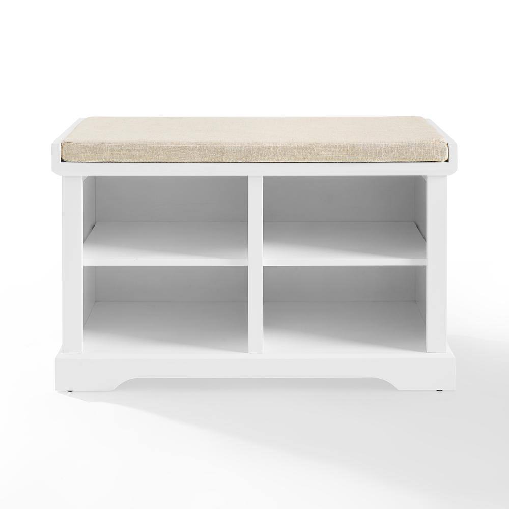 Alt View 2. Crosley Furniture - Anderson Entryway Storage Bench - White.