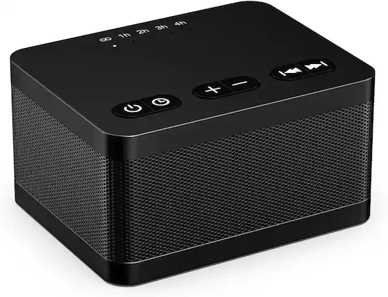 Front. FINEAK - Sound Machine White Noise Machine with 30 Soothing Sounds 36 Levels Volume - Black.