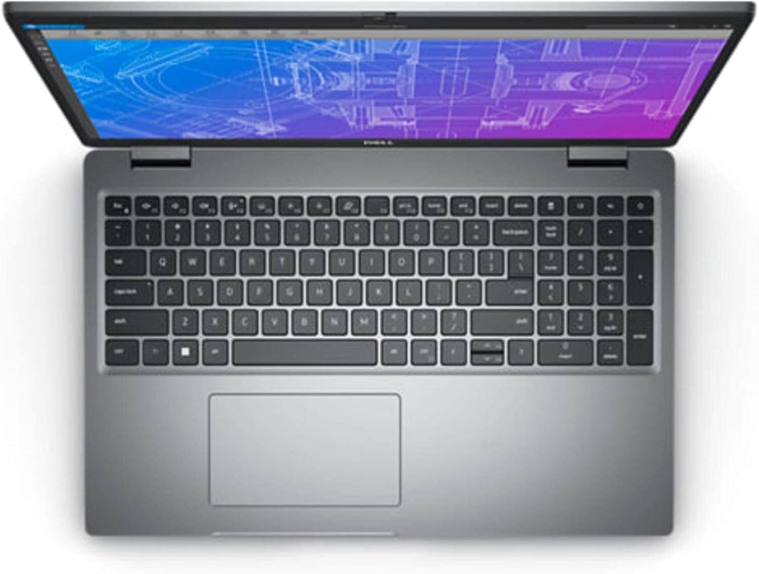 Back. Dell - Dell Precision 3570 Laptop |15.6" FHD | i5-1250P |16GB | 512GB | Win 11 Pro - Gray.