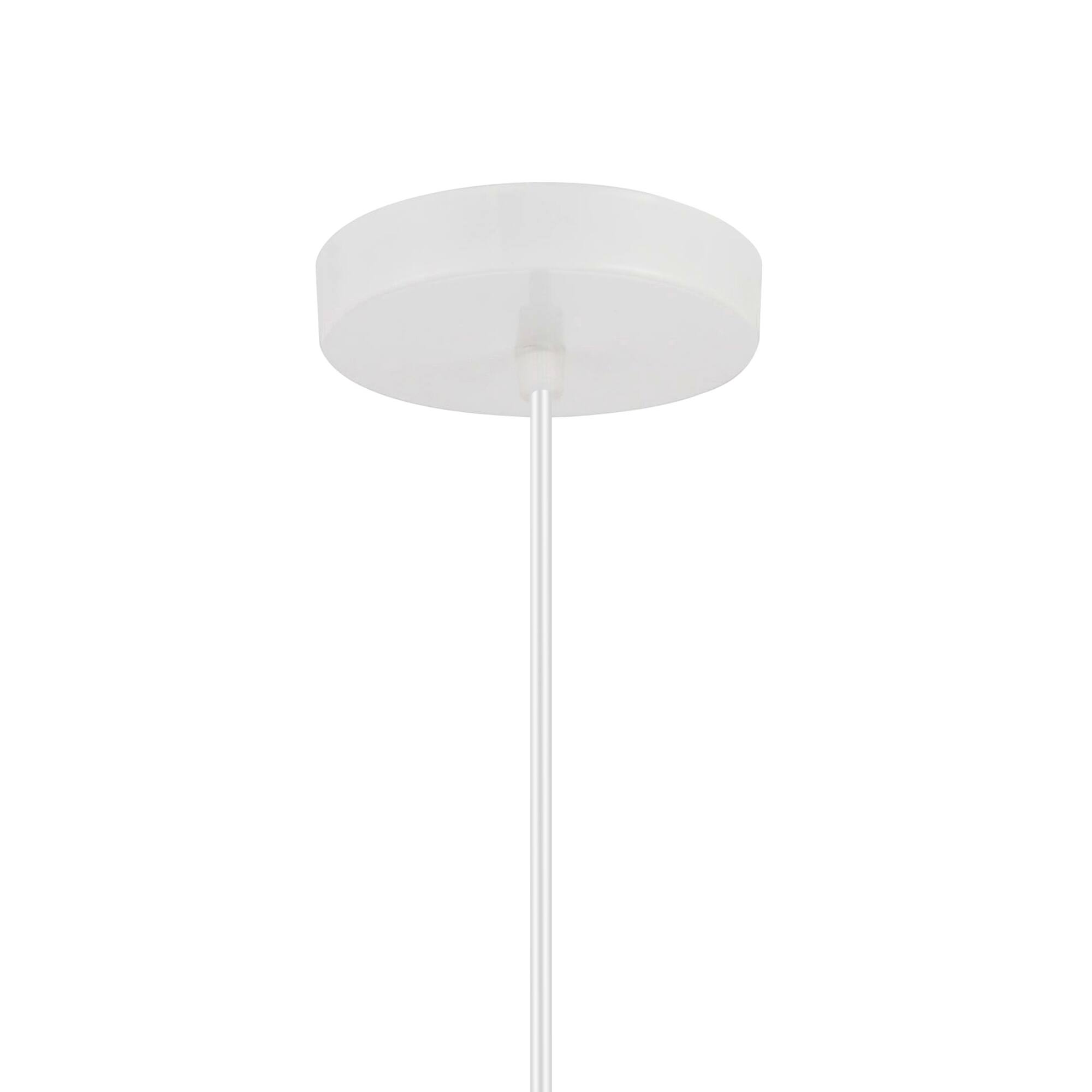 Alt View 1. CWI Lighting - Keila 1 Light Down Pendant With Matte White & Gold Finish - Matte White.