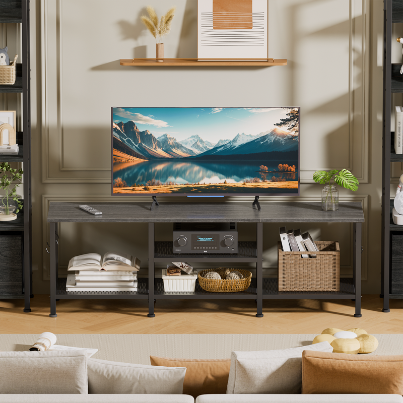 Furologee - 55inch TV Stand for TVs up to 65" - Gray