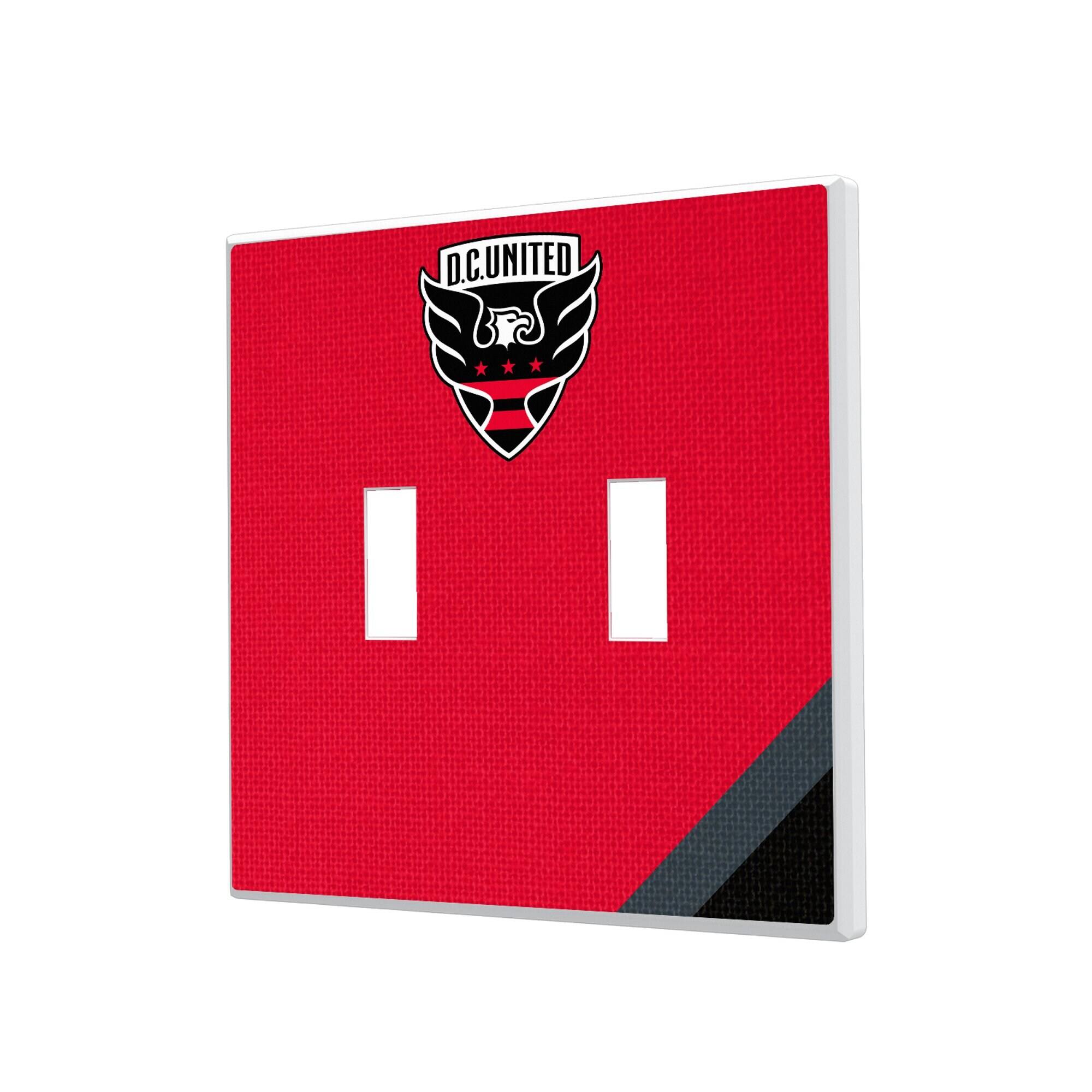 Keyscaper - D.C. United Diagonal Stripe Design Double Toggle Lightswitch Plate - Multicolor price history on PriceWatchPro