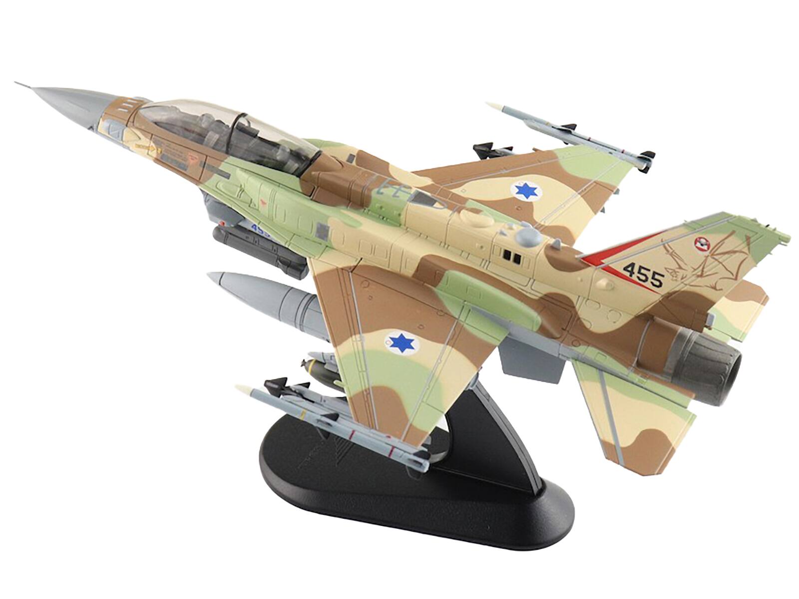 Alt View 1. Hobby Master - Lockheed F-16I Fighting Falcon 455 Sufa 119 Squadron The Bat Israeli Air Force Air Power Series Fighter 1/72 - Multicolor.