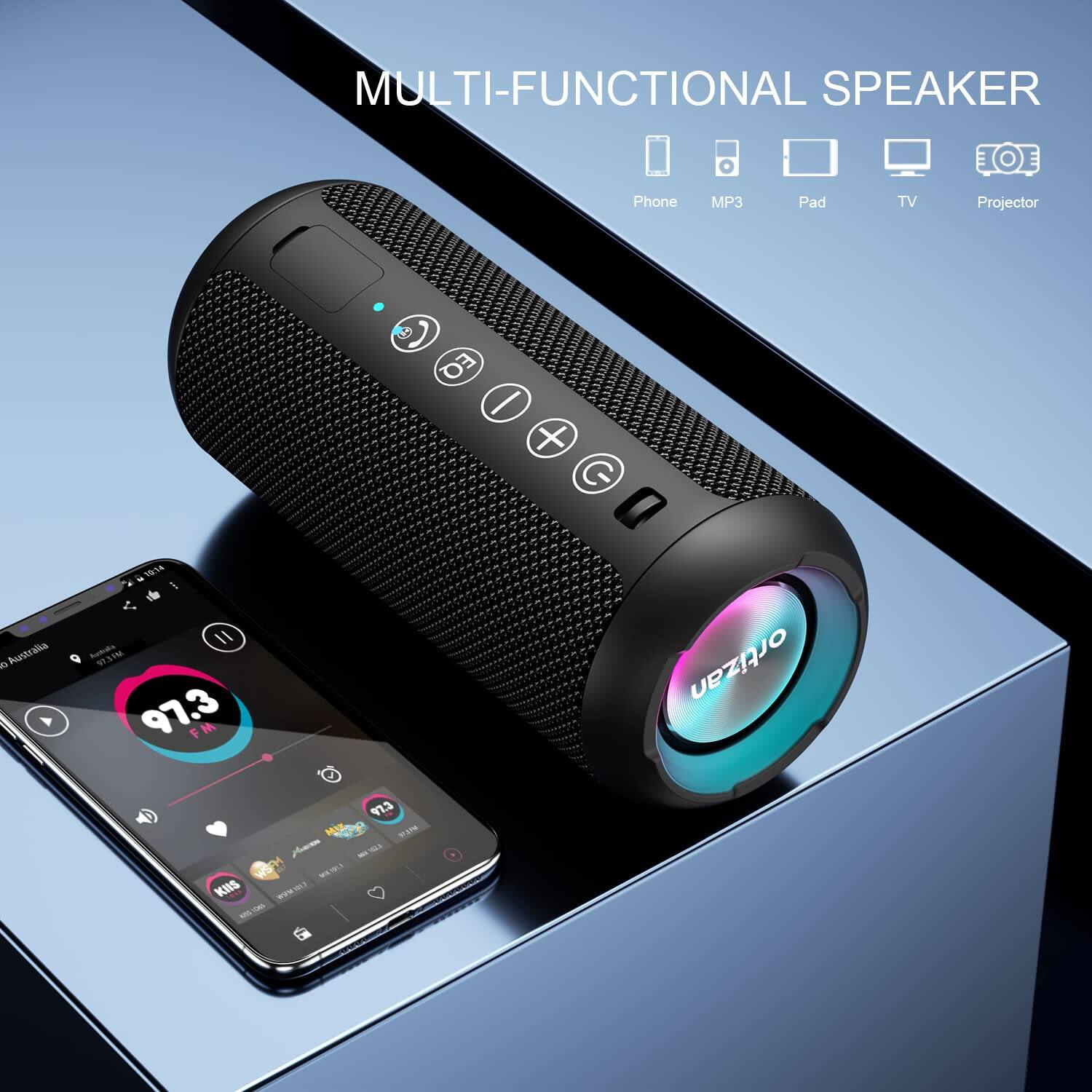 MULTI-FUNCTIONAL SPEAKER

Phone MP3 Pad TV Projector

97.3 FM

KIDS

97.3 FM

KIDS

97.3 FM