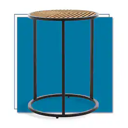 Click Decor - Wilson Round Side Table - Carbon Black
