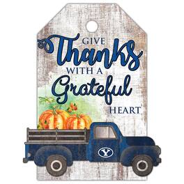 Fan Creations - BYU Cougars 11'' x 19'' Gift Tag Truck Sign - White