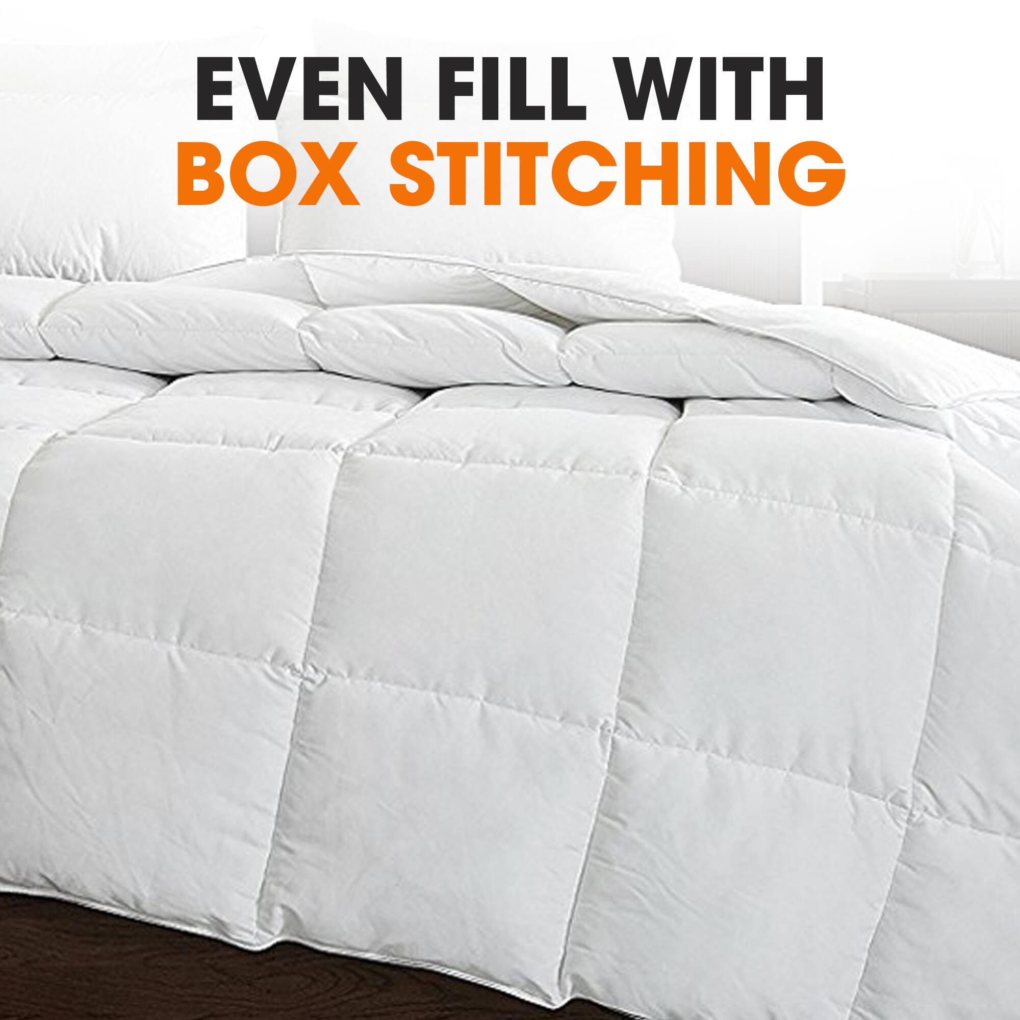 EVEN FILL WITH BOX STITCHING