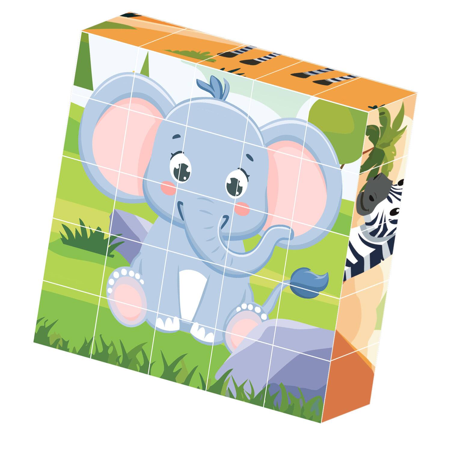 Alt View 6. Contixo - Contixo ST10 Magnetic Jungle Animal Puzzle Blocks – 25-Piece STEM Learning Toy, 6-in-1 Puzzles for Kids Ages 3+.