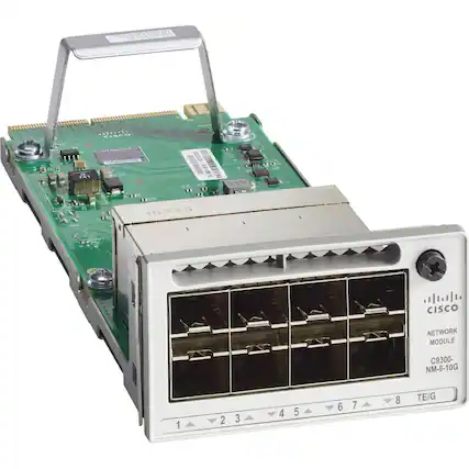 10330
CISCO NETWORK MODULE
C9300-NM-8-10G
1 2 3 4 5 6 7 8
TE/G