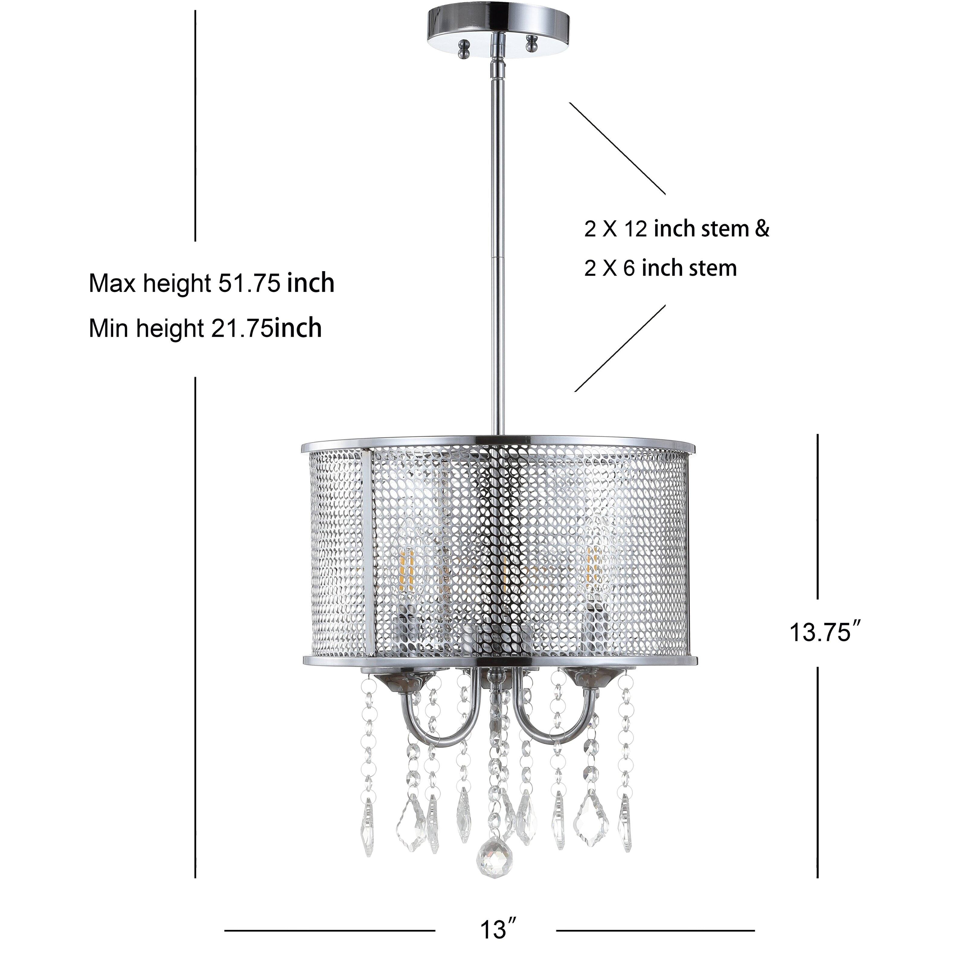 2 X 12 inch stem & 2 X 6 inch stem

Max height 51.75 inch
Min height 21.75 inch

SEPEN 3222

13.75"
13"