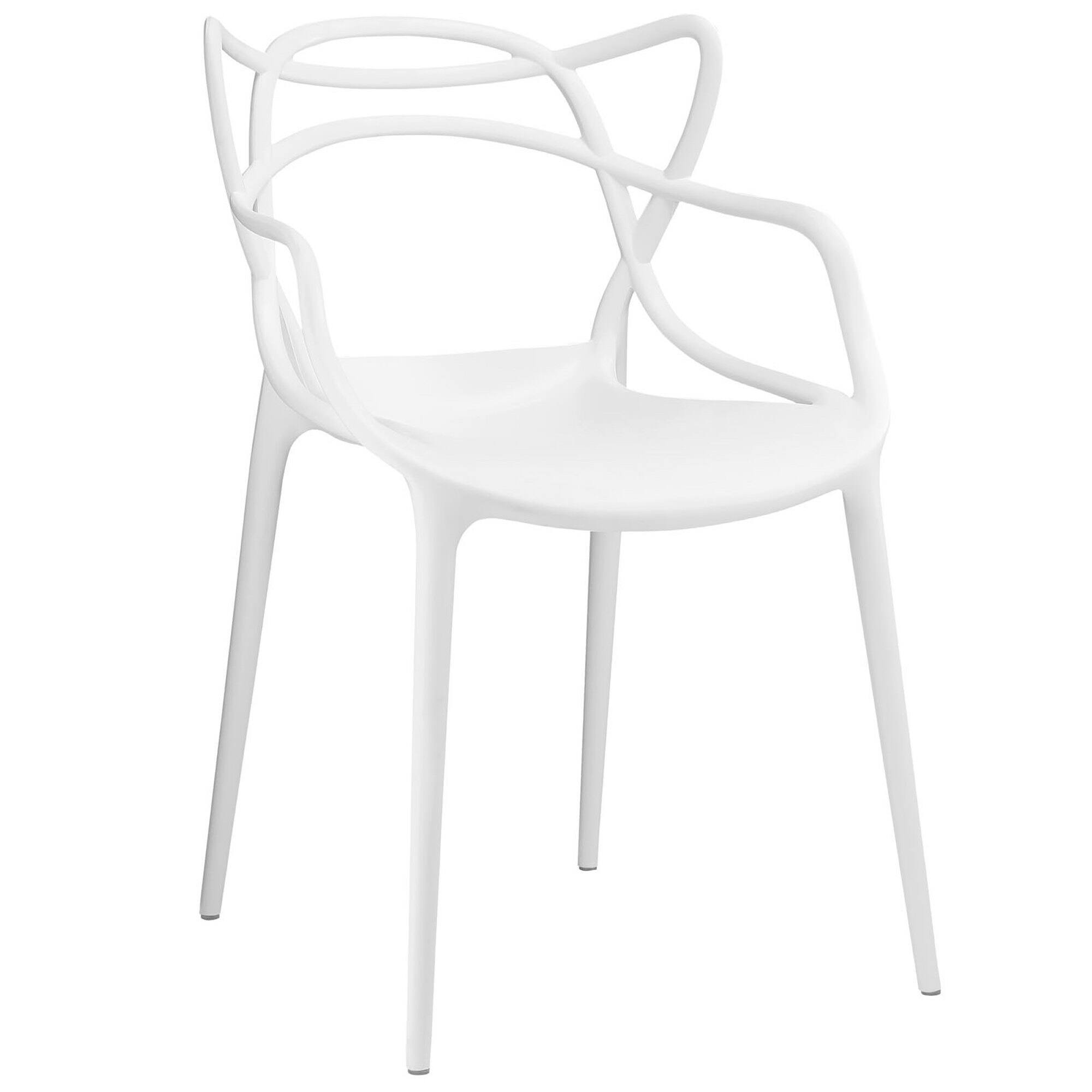 Angle. Modway - Entangled Dining Armchair by Modway - White.