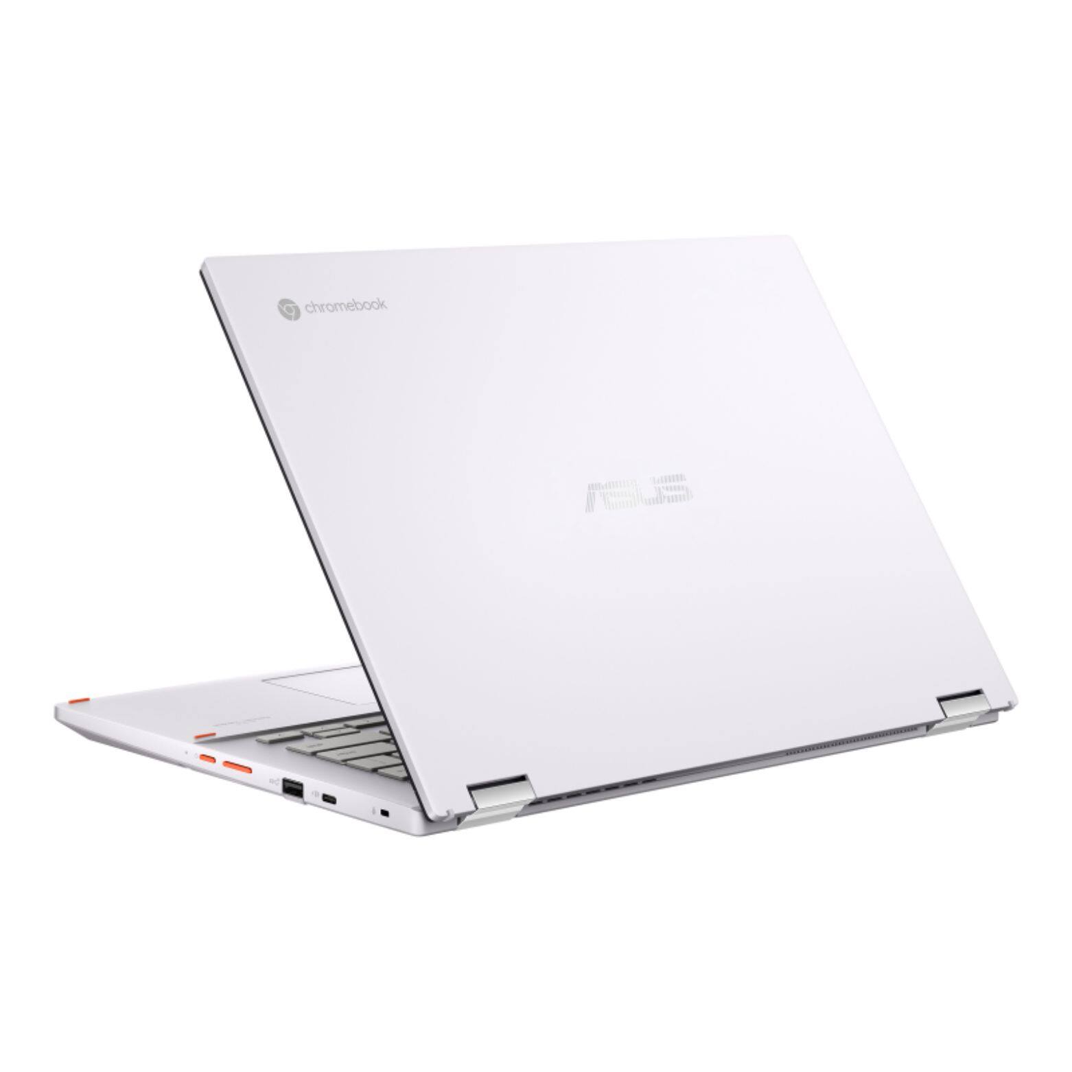 Alt View 4. ASUS - Chromebook CX34 Flip 14" WUXGA Touch Intel Core i3-1215U 1.2 GHz up to 4.4 GHz 8GB 128GB SSD Chrome OS Laptop - White.