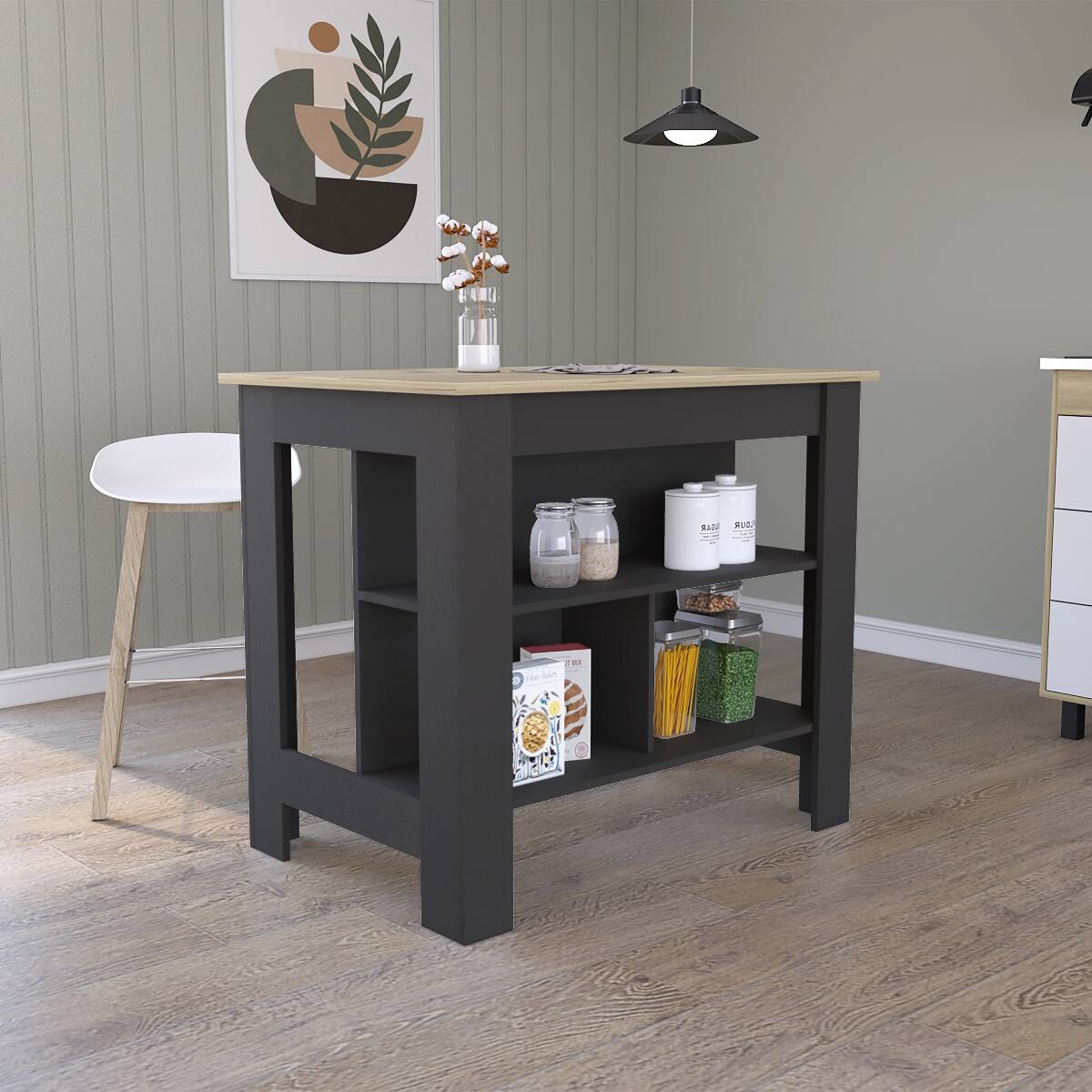 Black and Light Oak