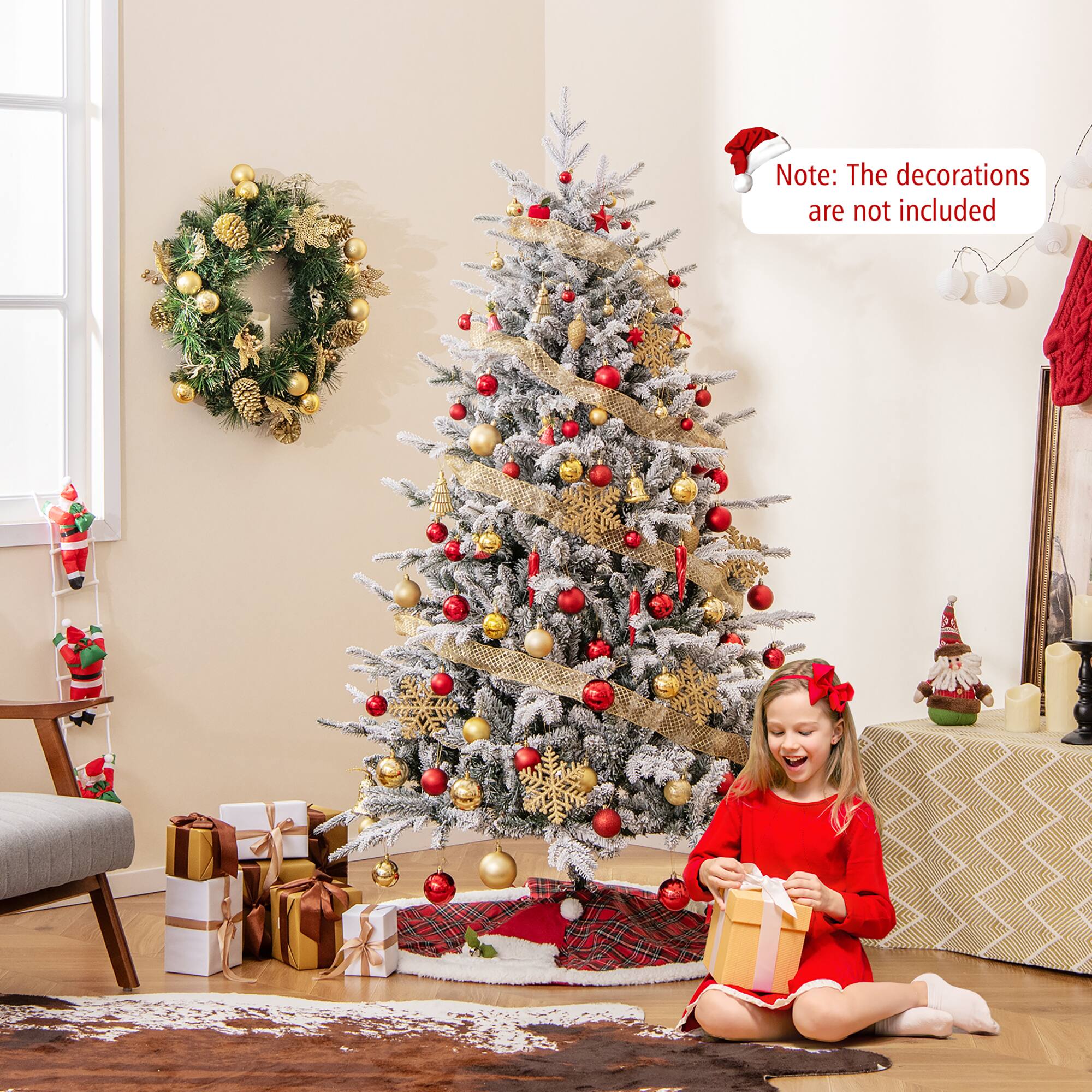 Note: The decorations are not included