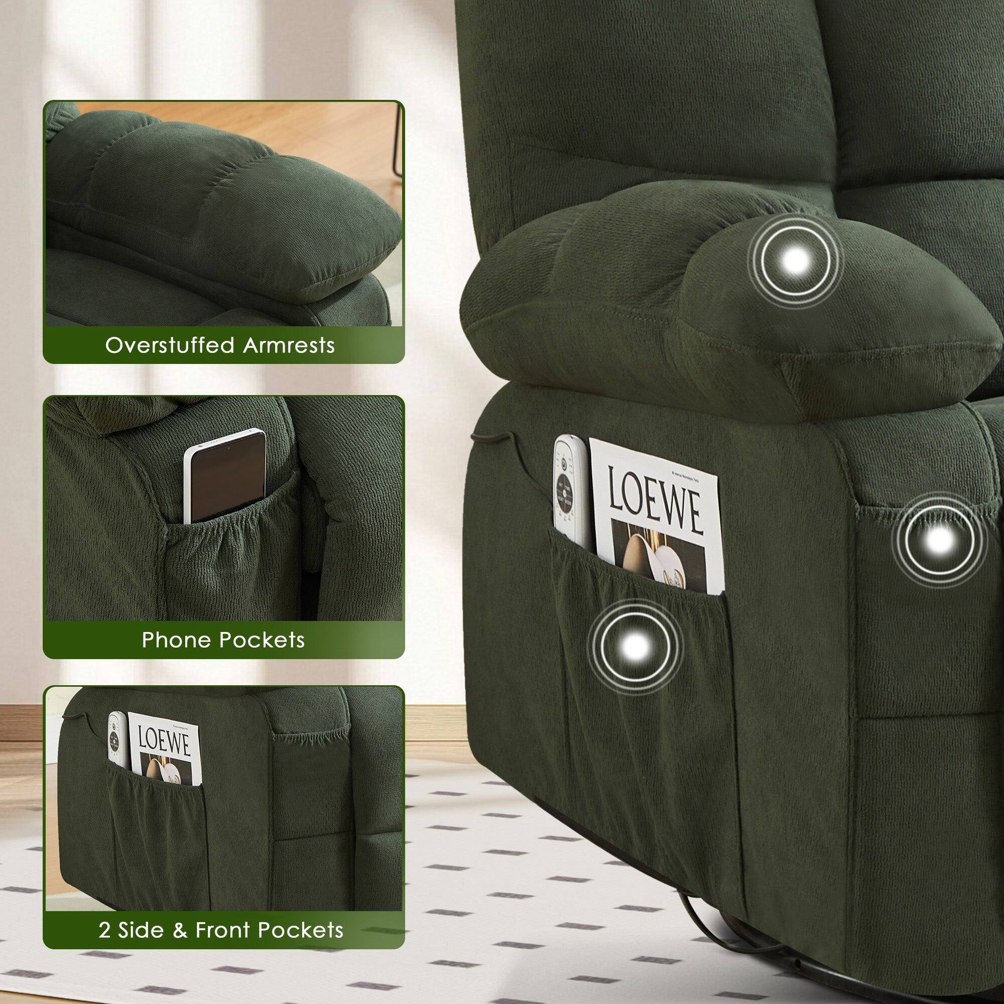 Overstuffed Armrests  
LOEWE Phone Pockets  
LOEWE 2 Side & Front Pockets