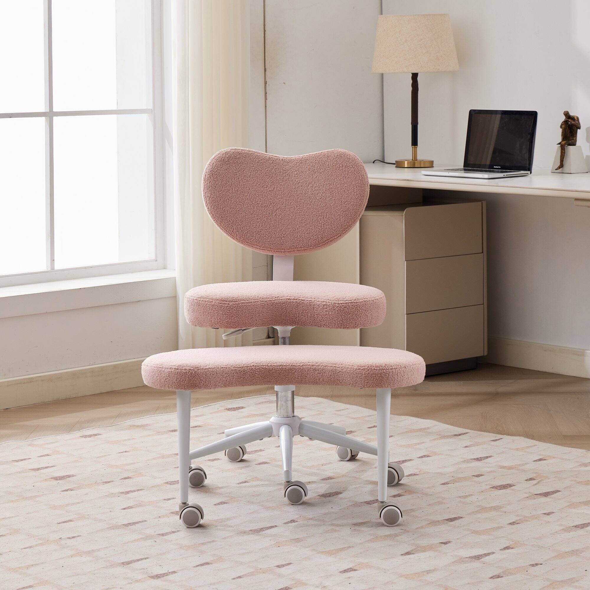 Z Edge Ergonomic Cross Legged Chair with Wheels, 360° Swivel Meditation ...